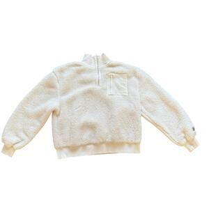 UGG Sherpa 1/4 Zip Pullover - Women's Extra Large , White